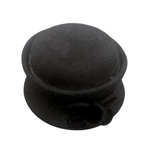 Vintage Black Wool Georgi Hat